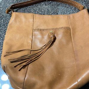 Lucky caramel tan/brown shoulder bag